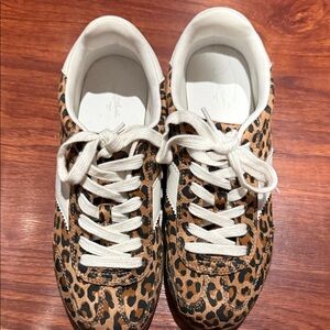 Universal Thread Leopard Print Sneakers with White Laces